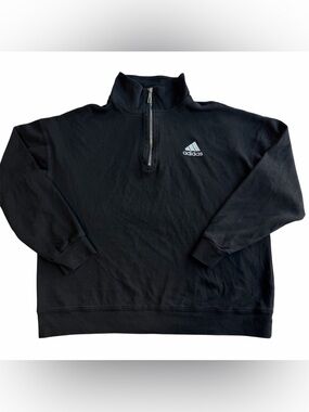 Women's Adidas Loose Cropped 1/4-Zip Pullover